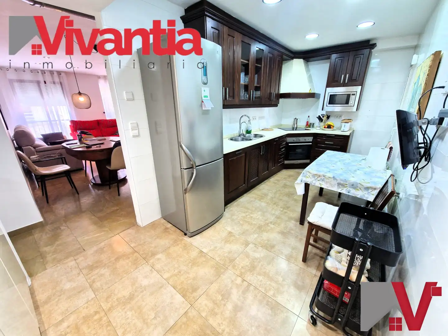 Kitchen of Flat for sale in Lorca  with Air Conditioner, Heating and Furnished