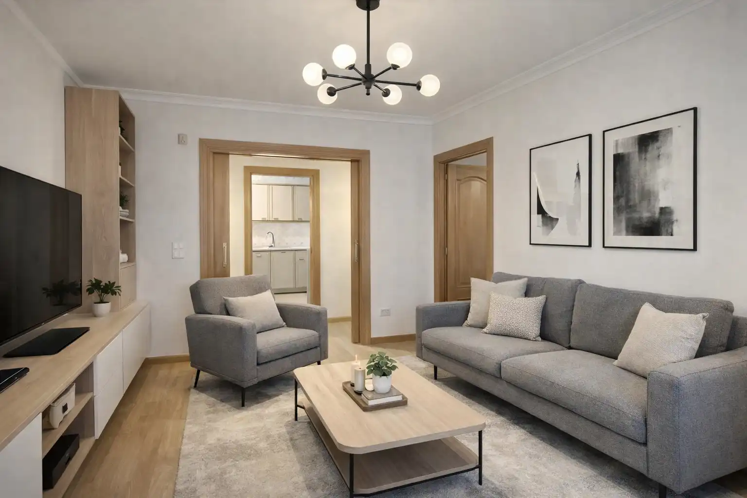Sala de estar de Piso en venta en Madrid con Terraza, Amueblado y Horno