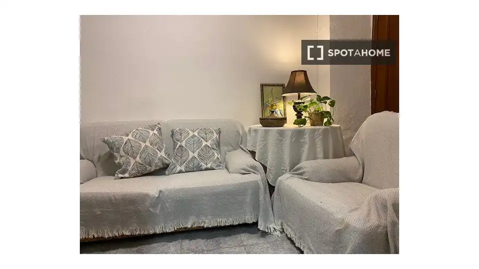 Living room of Flat for rent in Enguera  with Air Conditioner, Heating and Furnished