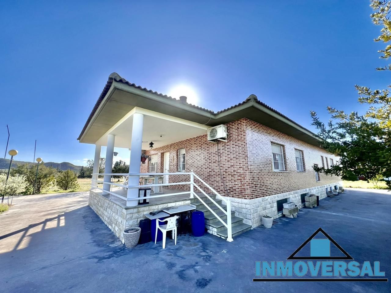 Exterior view of Country house for sale in El Burgo de Ebro  with Heating, Private garden and Terrace