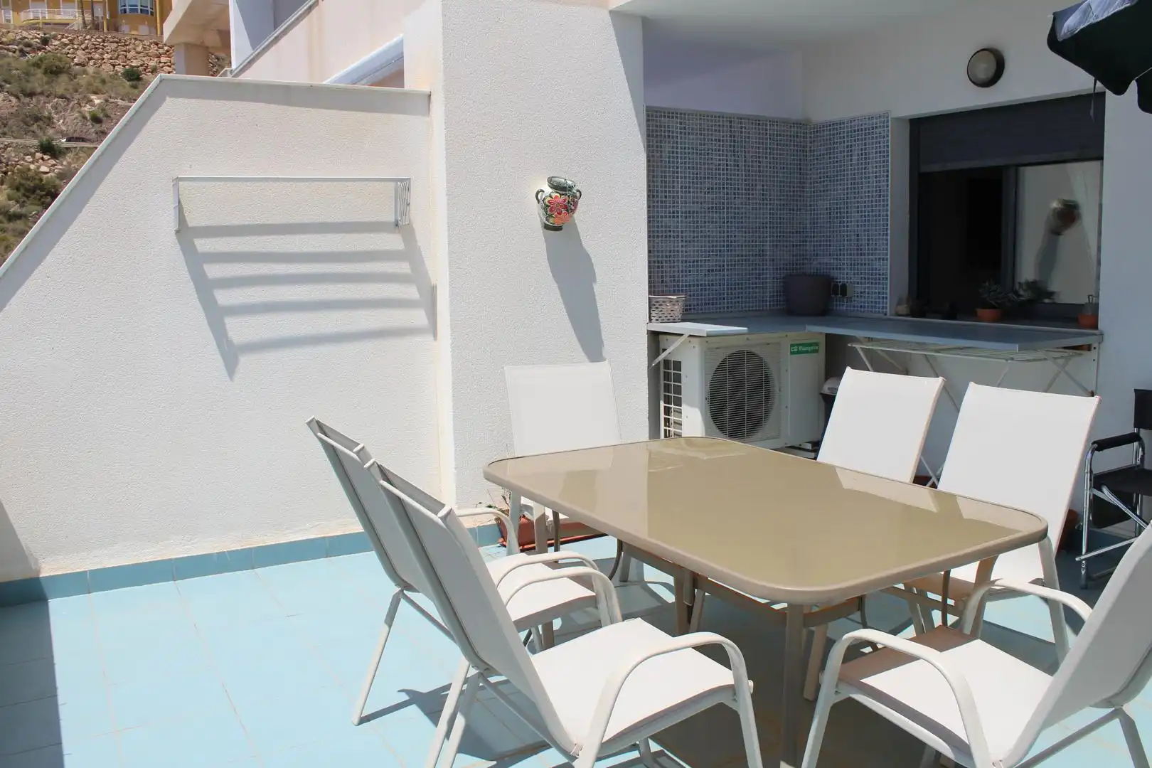 Terrassa de Apartament en venda en Vícar amb Aire condicionat, Jardí privat i Terrassa