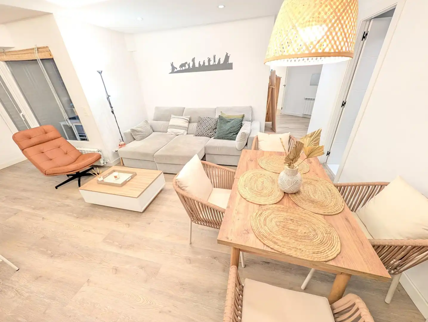 Sala de estar de Piso en venta en Oviedo  con Calefacción, Parquet y Terraza