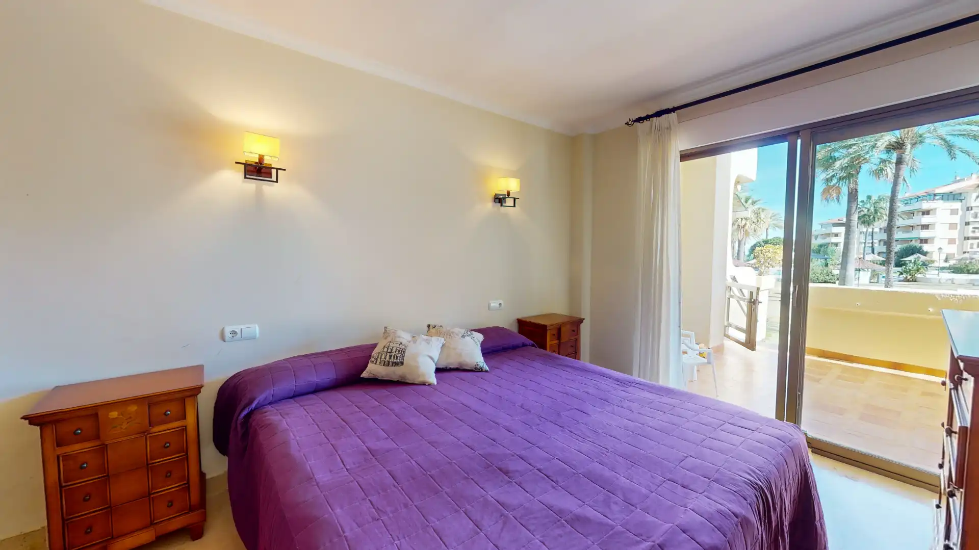 Schlafzimmer von Wohnung zur Miete in Dénia mit Klimaanlage, Heizung und Terrasse