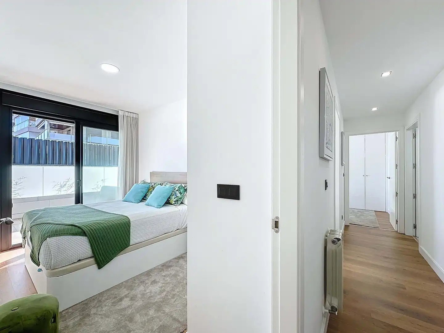 Schlafzimmer von Wohnung zum Verkauf in Sanxenxo mit Heizung, Terrasse und Schwimmbad