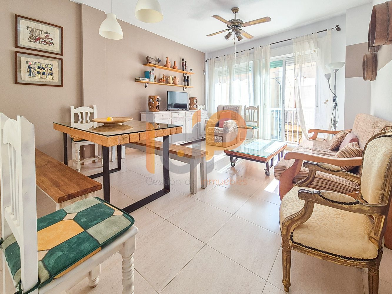 Sala d'estar de Apartament en venda en Vera amb Aire condicionat i Balcó