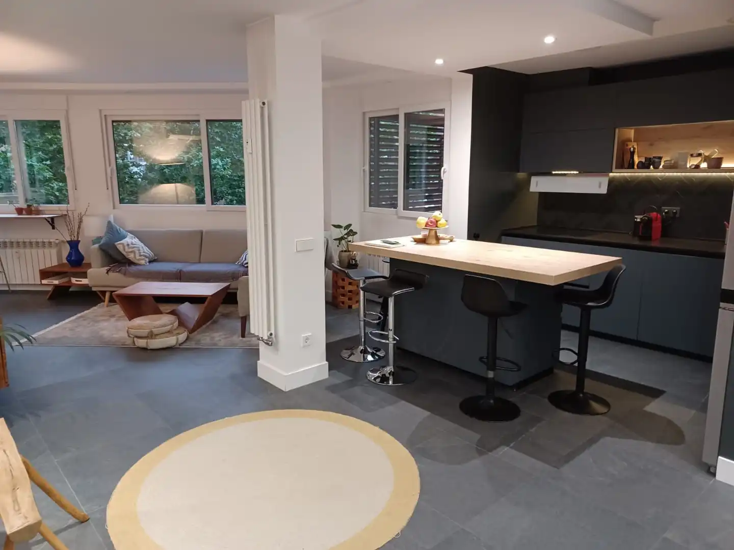 Kitchen of Flat for rent in Madrid  with Air Conditioner, Heating and Terrace