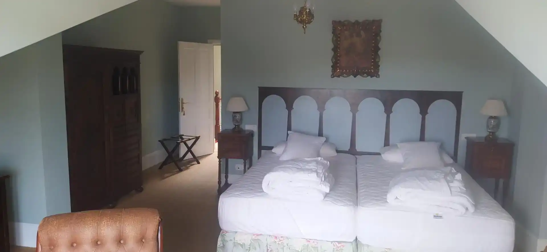 Dormitori de Finca rústica en venda en Viloria de Rioja amb Aire condicionat, Jardí privat i Parquet