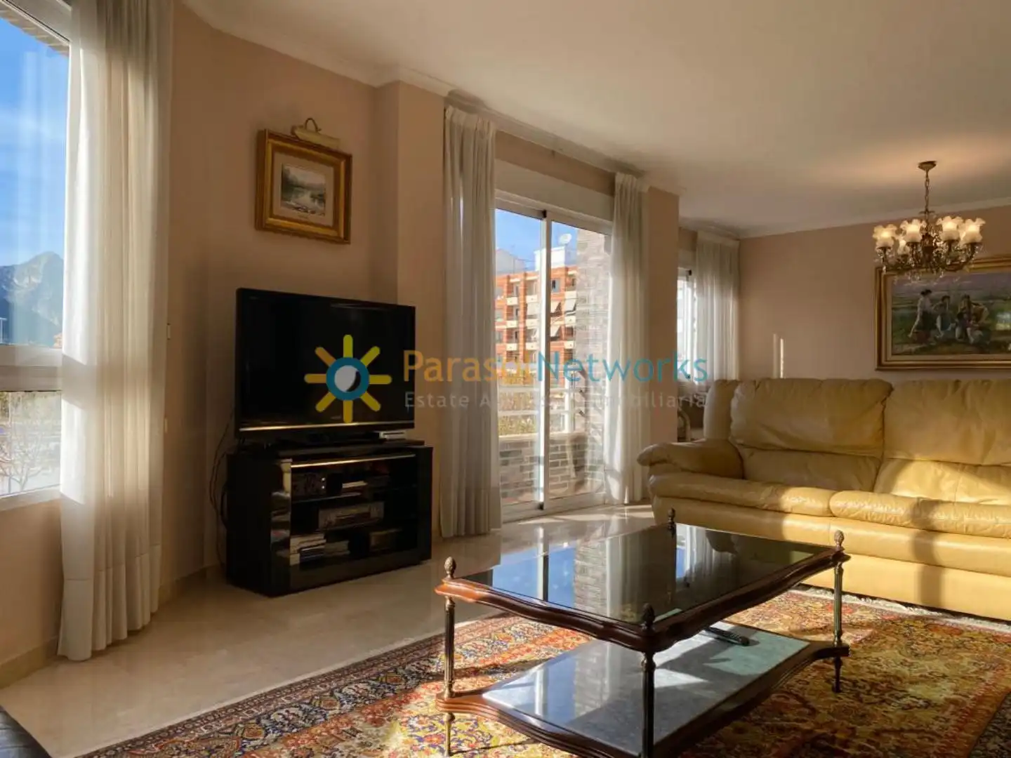 Sala de estar de Piso de alquiler en Gandia con Horno y Balcón