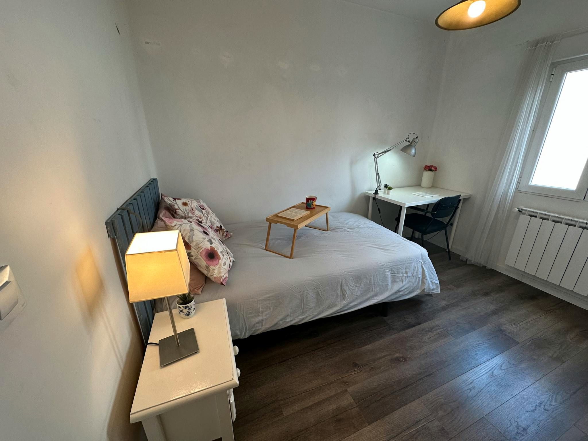 Bedroom of Flat to rent in  Madrid Capital  with Furnished, Washing machine and TV