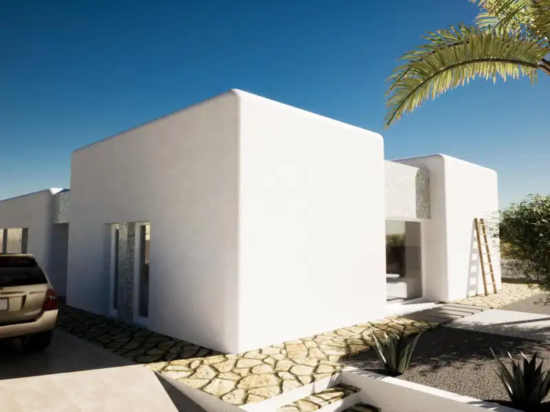 Vista exterior de Casa o chalet en venta en L'Alfàs del Pi con Piscina