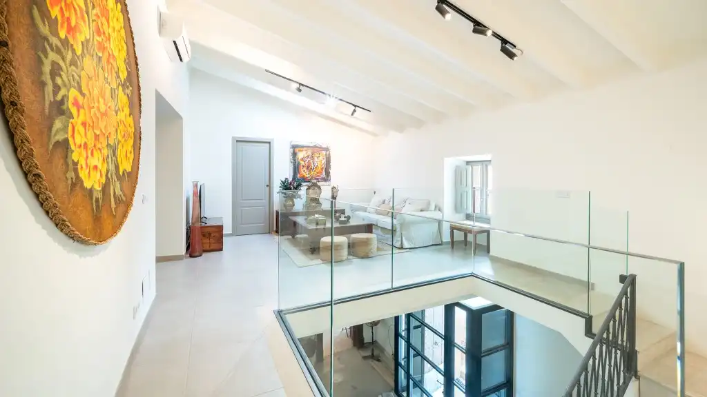 Sala d'estar de Finca rústica en venda en Consell amb Aire condicionat, Jardí privat i Terrassa