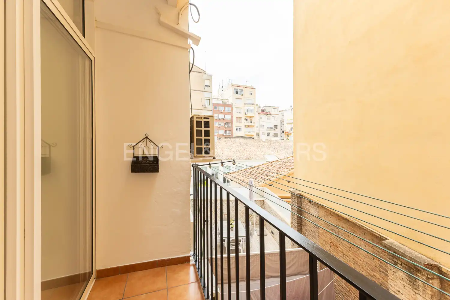 Balcony of Flat for rent in Valencia  with Air Conditioner, Heating and Furnished