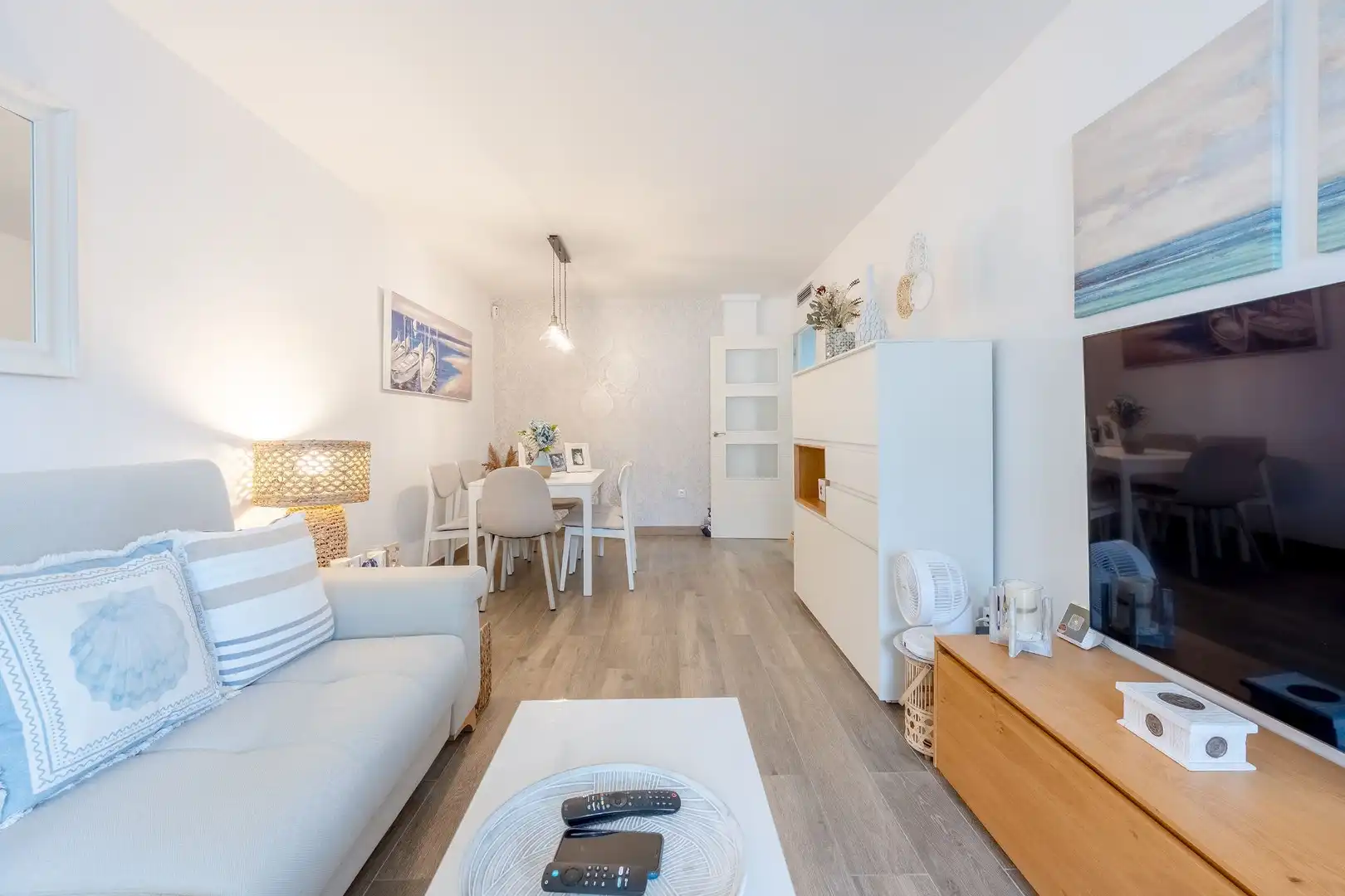 Living room of Flat for sale in Calafell  with Air Conditioner, Heating and Terrace