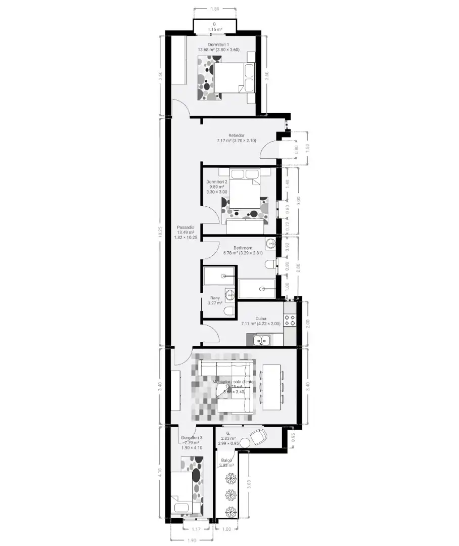Appartamento con terrazza in vendita a Carrer del Rosselló, imagen 15