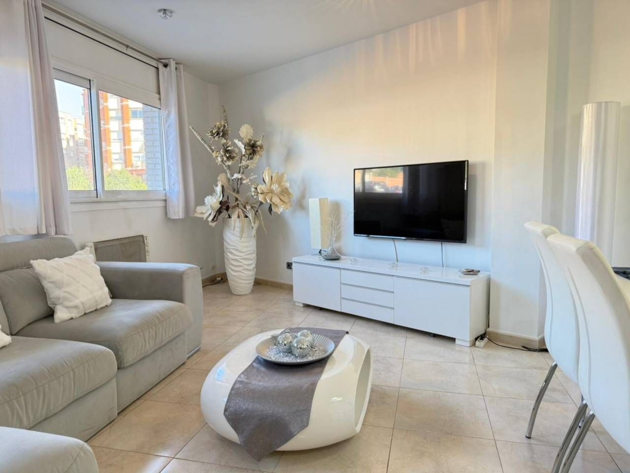 Living room of Flat for sale in Manresa  with Air Conditioner, Heating and Furnished
