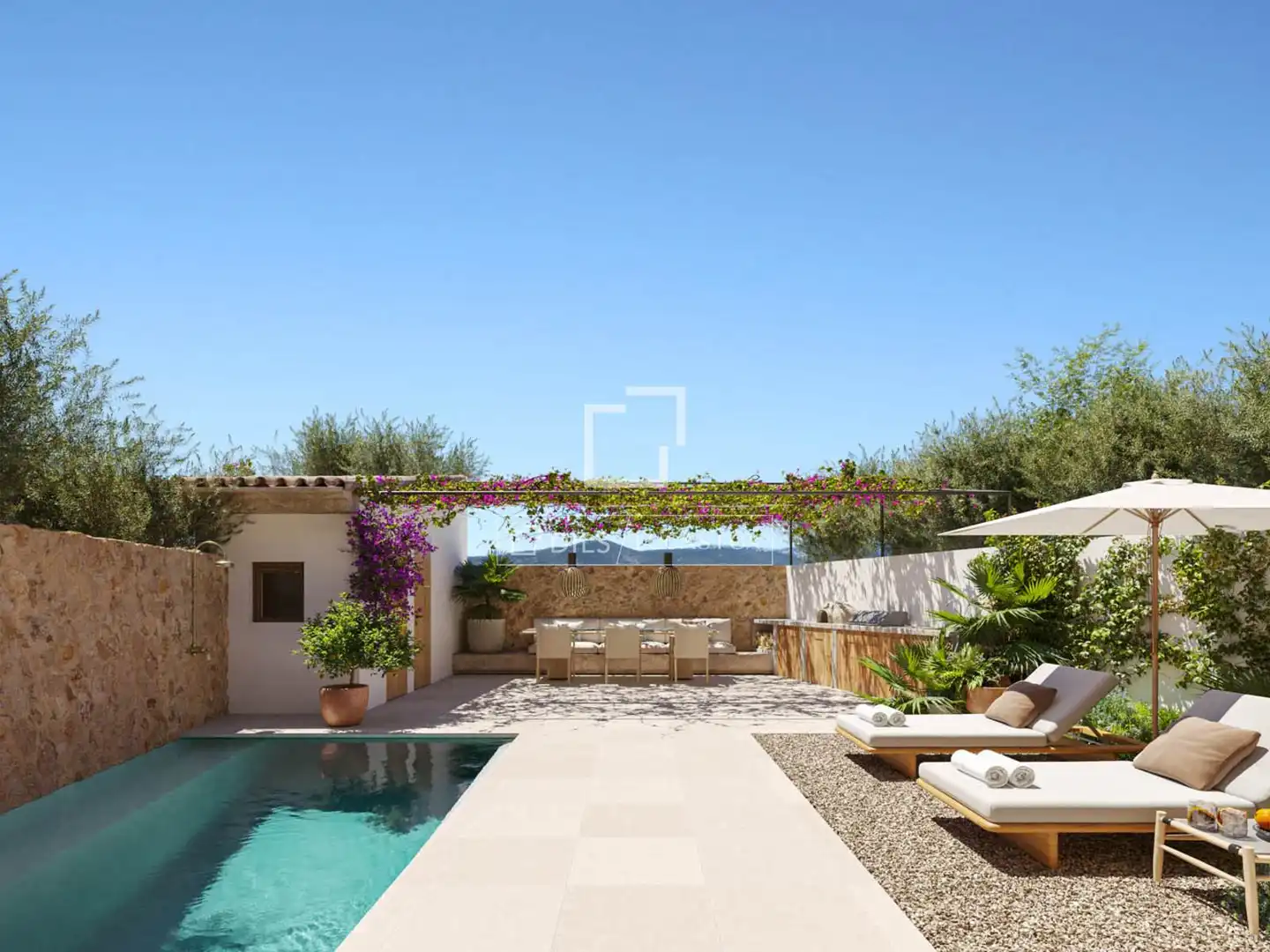 Terraza de Casa o chalet en venta en Santa María del Camí con Aire acondicionado, Calefacción y Jardín privado
