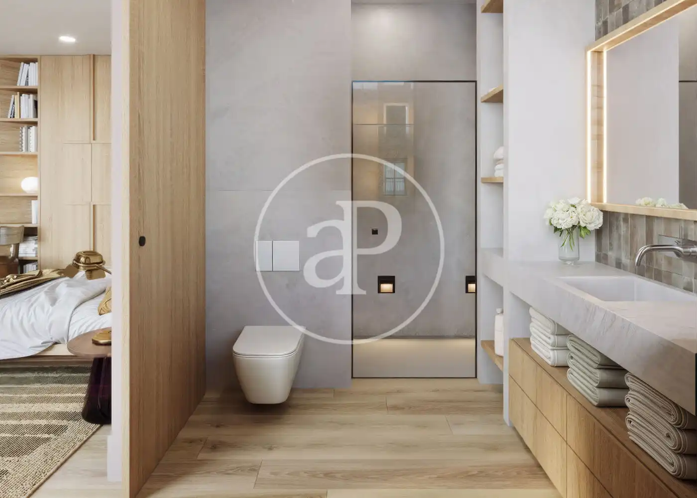 Bathroom of Flat for sale in Barcelona  with Air Conditioner, Heating and Terrace