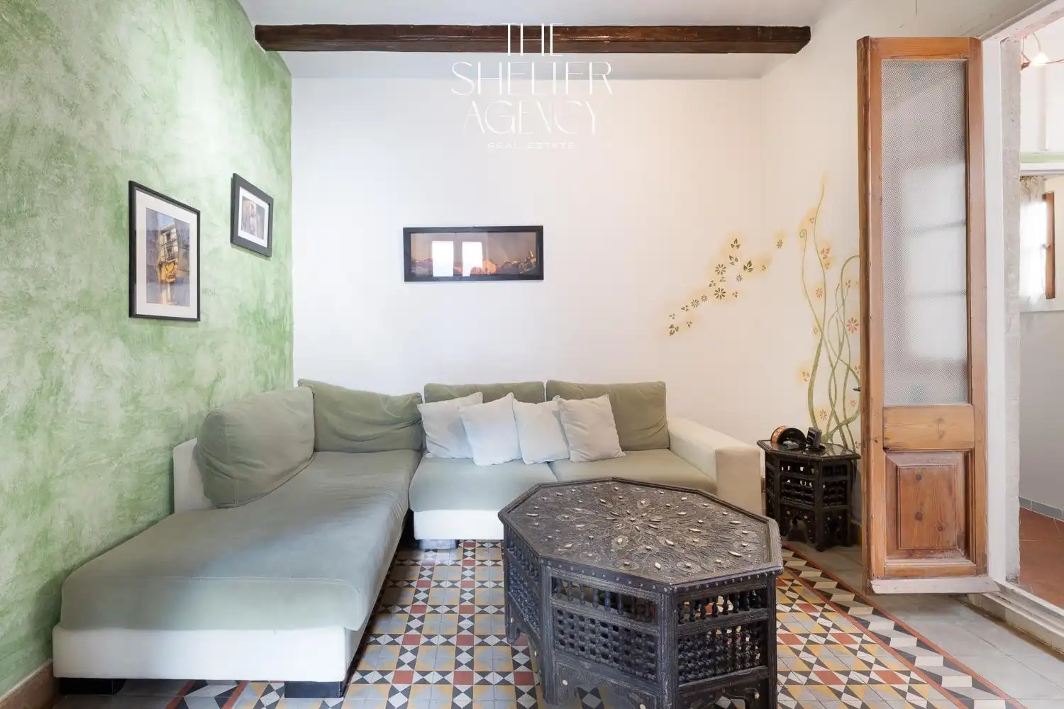 Sala de estar de Ático en venta en Barcelona con Calefacción, Trastero y Balcón
