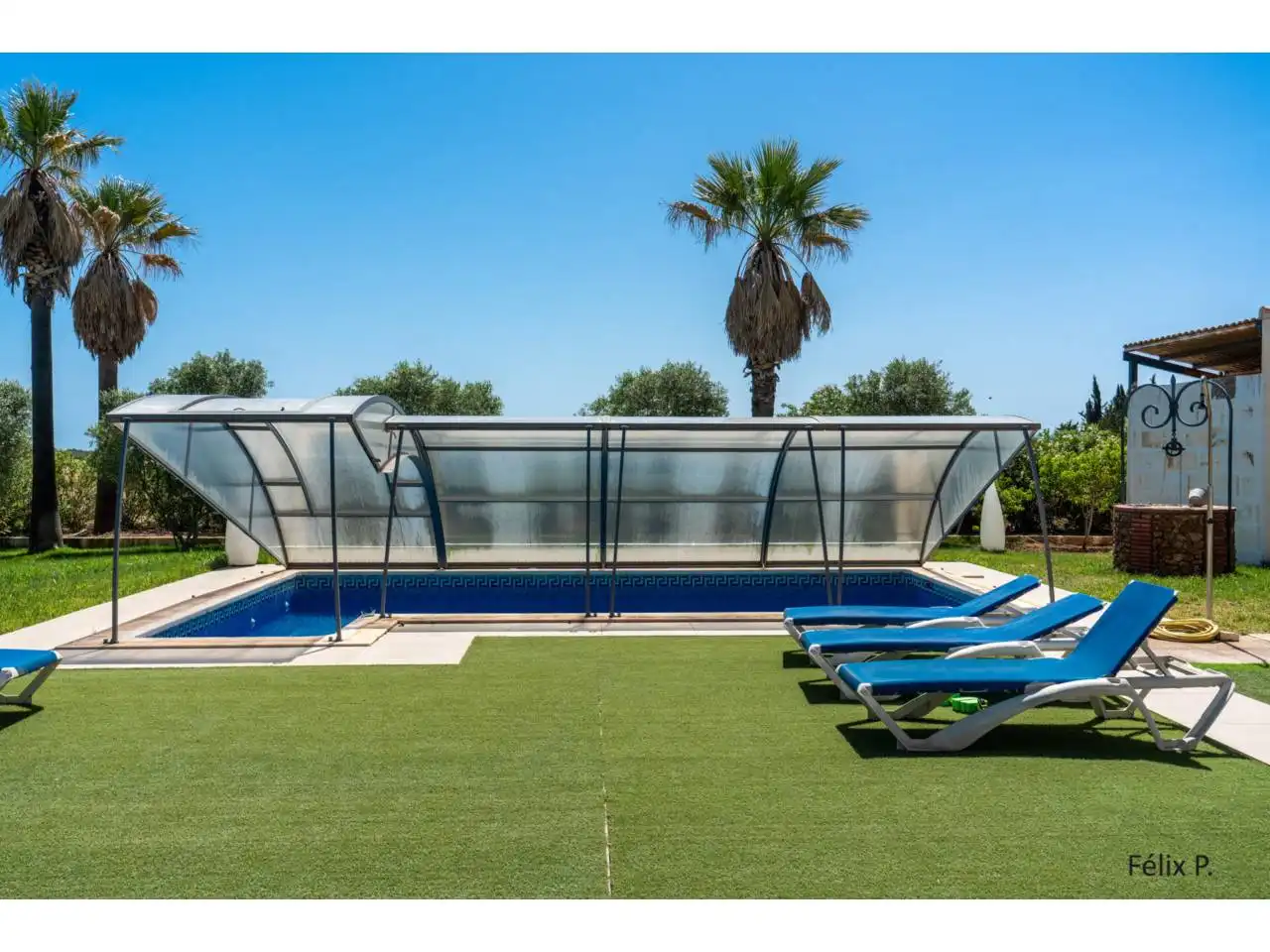 Piscina de Finca rústica en venda en Muro amb Aire condicionat, Jardí privat i Terrassa