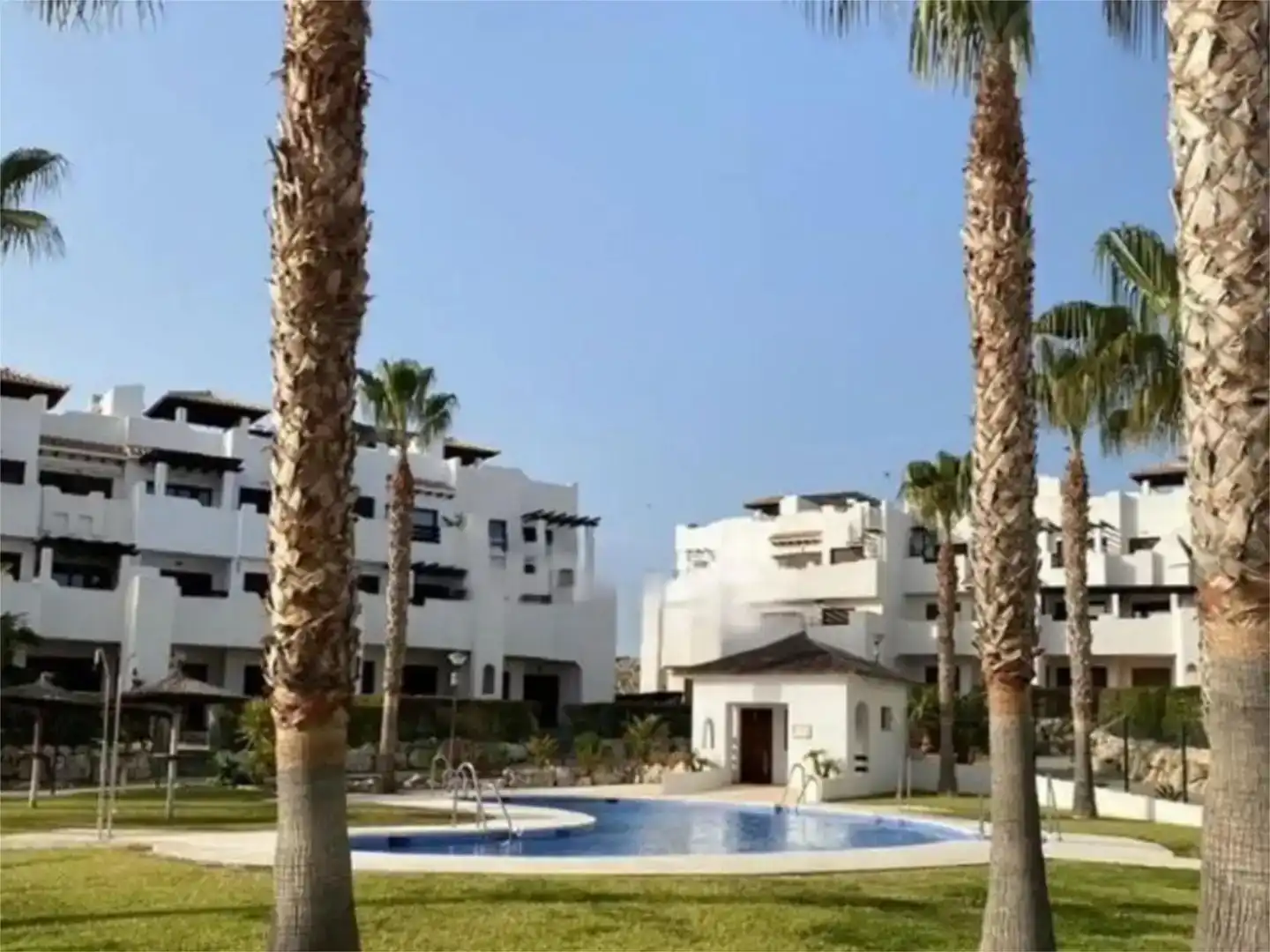 Exterior view of Flat for rent in Vera  with Air Conditioner, Swimming Pool and Balcony