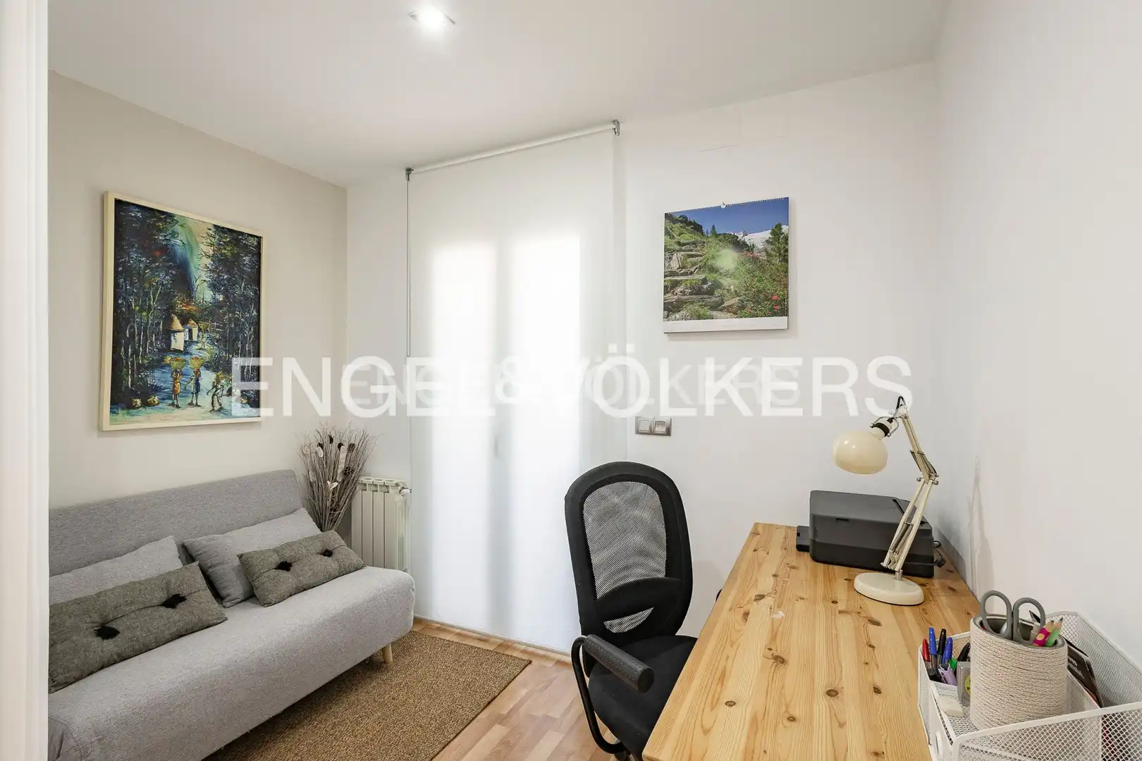 Schlafzimmer von Wohnung zur Miete in Esplugues de Llobregat mit Klimaanlage, Heizung und Parkett