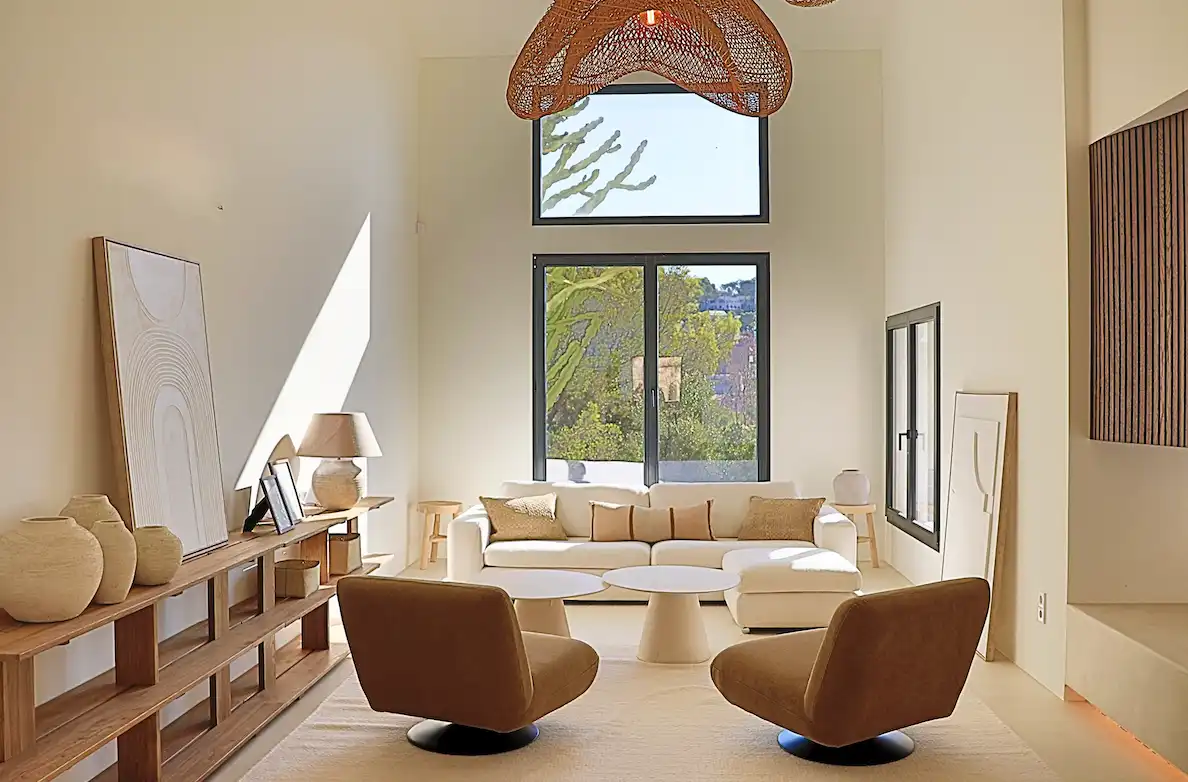 Sala d'estar de Casa o xalet en venda en Calvià amb Aire condicionat, Calefacció i Jardí privat