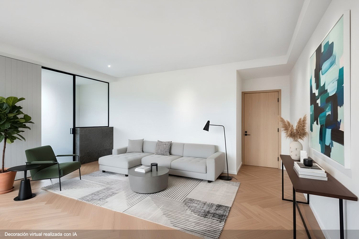 Living room of Flat for sale in  Madrid Capital  with Air Conditioner and Heating
