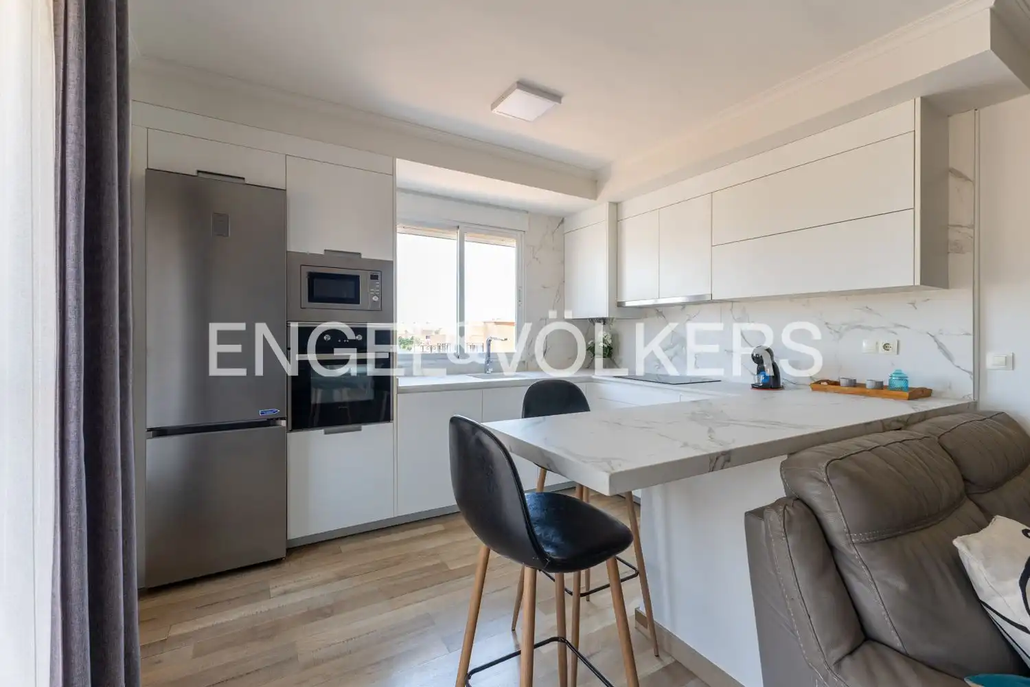Kitchen of Attic for rent in Sagunto / Sagunt  with Air Conditioner, Heating and Terrace
