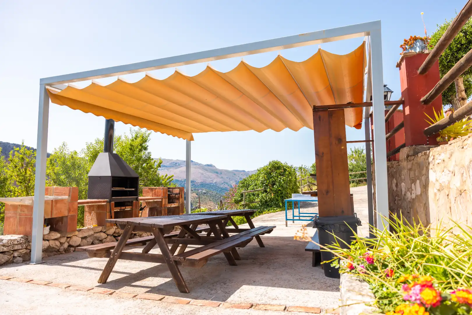 Terraza de Finca rústica en venta en Montejaque con Aire acondicionado, Jardín privado y Terraza