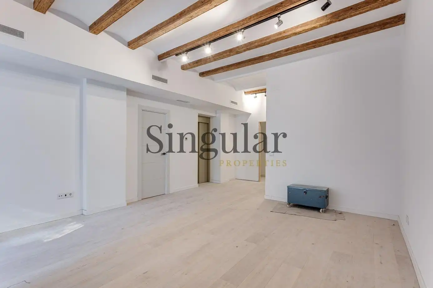 Sala d'estar de Dúplex en venda en Barcelona amb Aire condicionat, Calefacció i Jardí privat