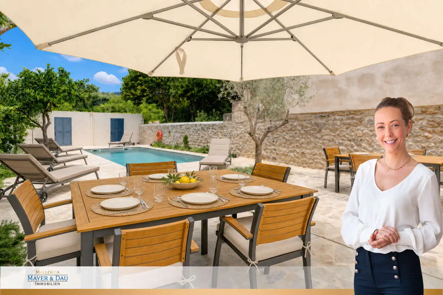 Terraza de Casa o chalet en venta en Pollença con Aire acondicionado y Amueblado