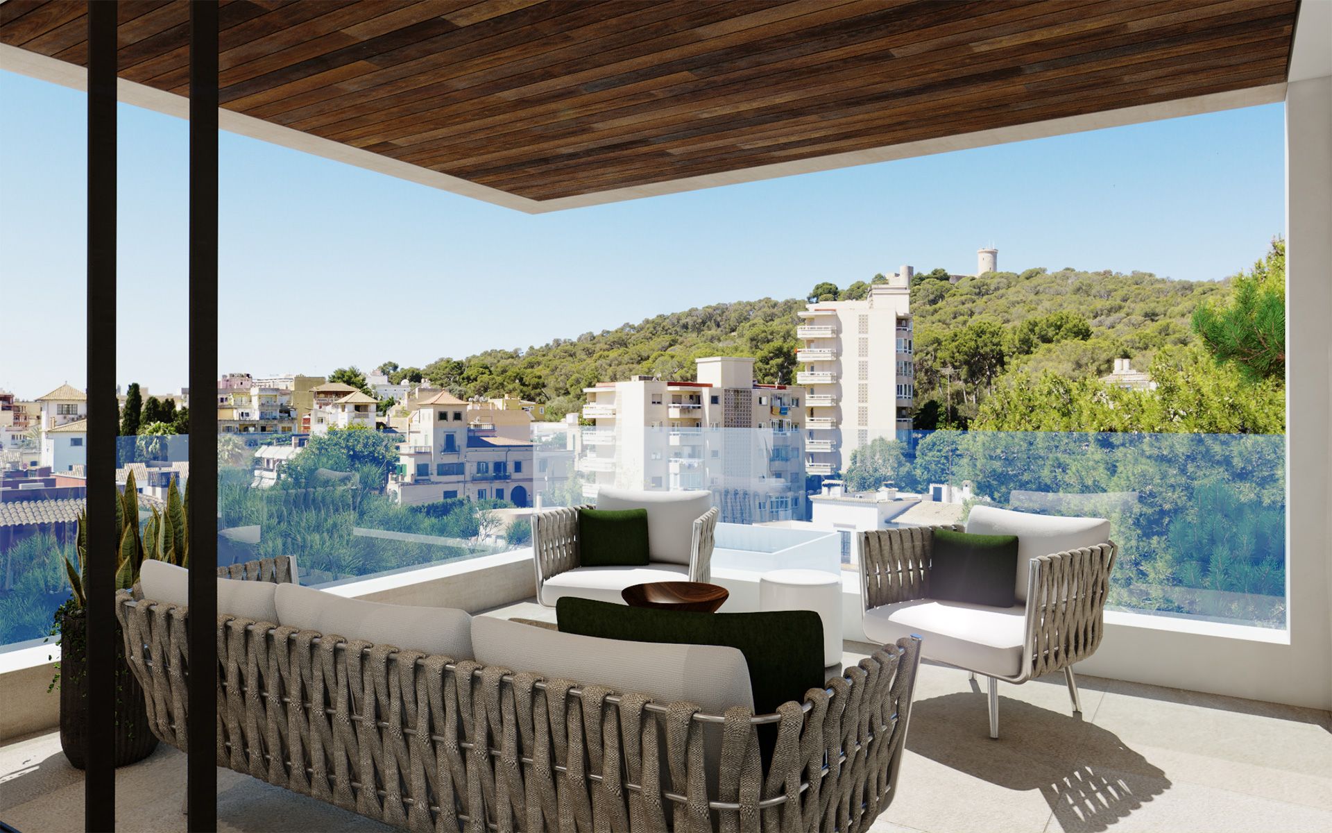 Terrassa de Apartament en venda en  Palma de Mallorca amb Aire condicionat i Piscina comunitària