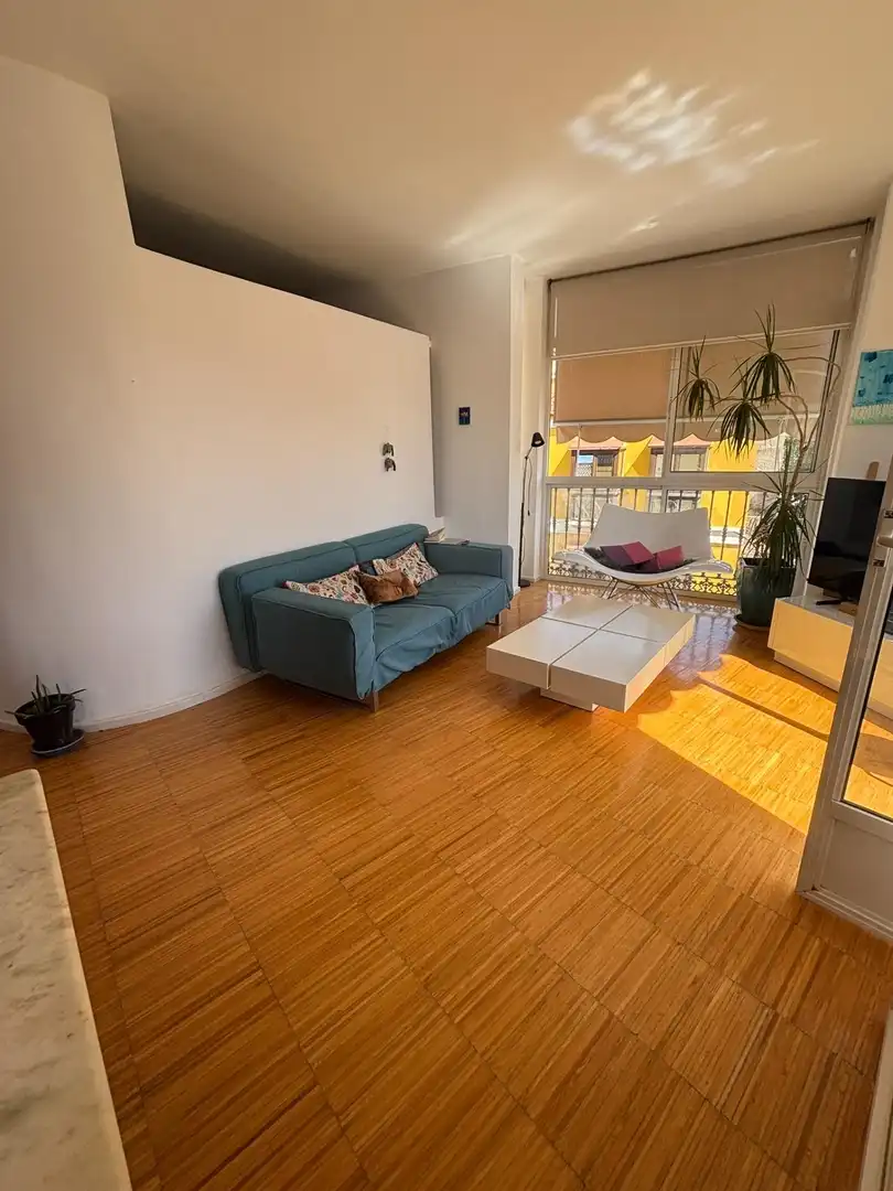 Sala d'estar de Apartament en venda en Málaga amb Aire condicionat, Terrassa i Moblat