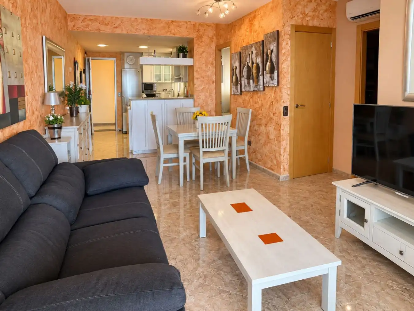 Living room of Flat for sale in Piles, Valencia
