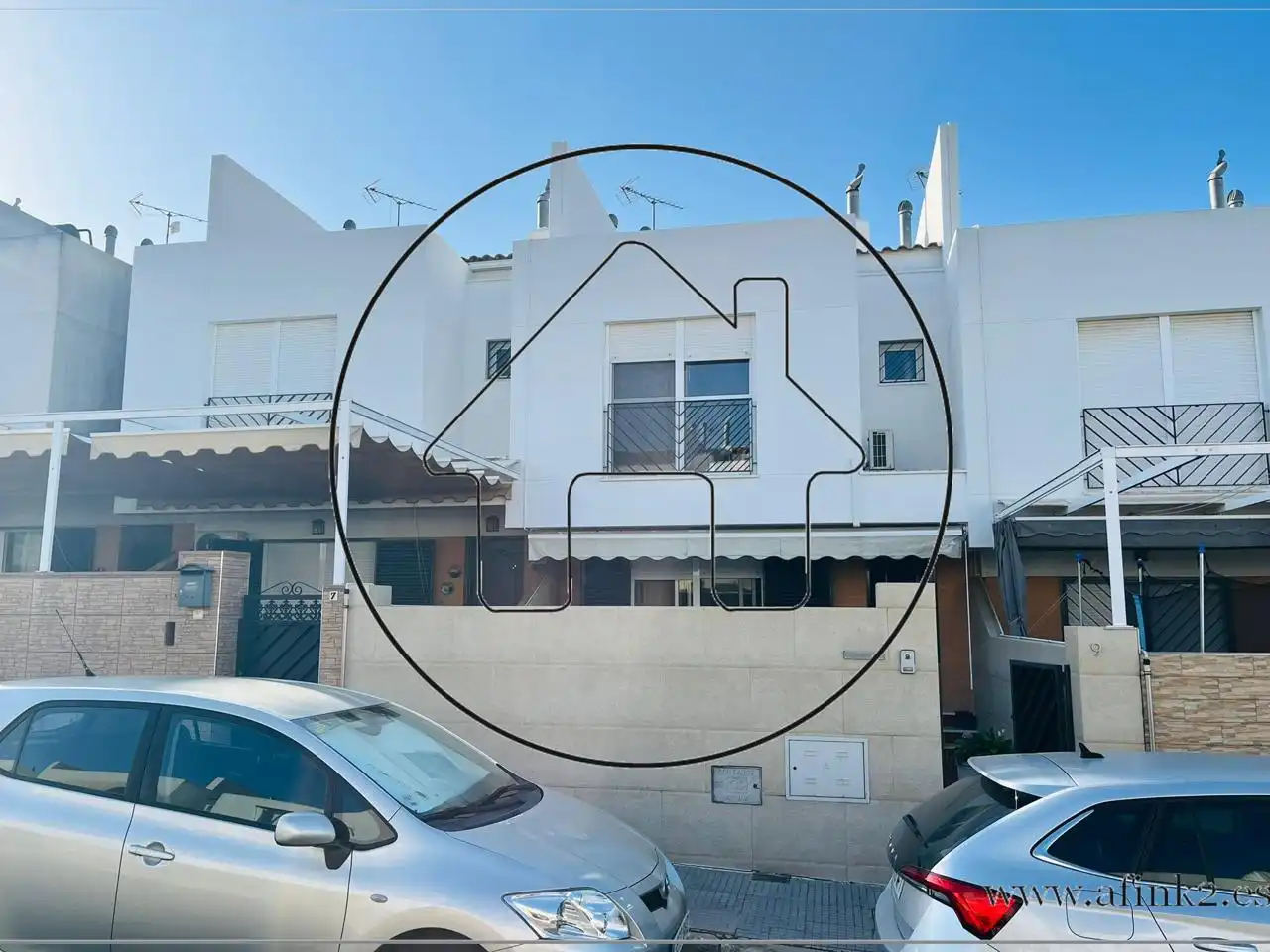 Vista exterior de Casa o xalet en venda en Aljaraque amb Aire condicionat i Moblat