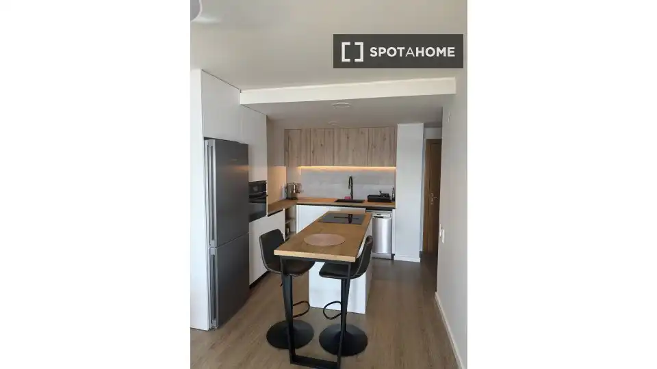 Cuina de Apartament per a compartir en Calpe / Calp amb Aire condicionat, Terrassa i Moblat