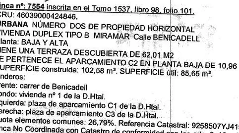 Foto 4 de Dúplex en venda a Calle de Benicadell, 6, Miramar, Valencia