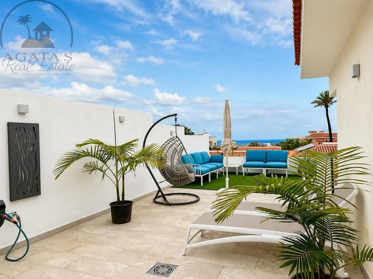 Terraza de Casa o chalet en venta en Los Realejos con Aire acondicionado, Jardín privado y Terraza