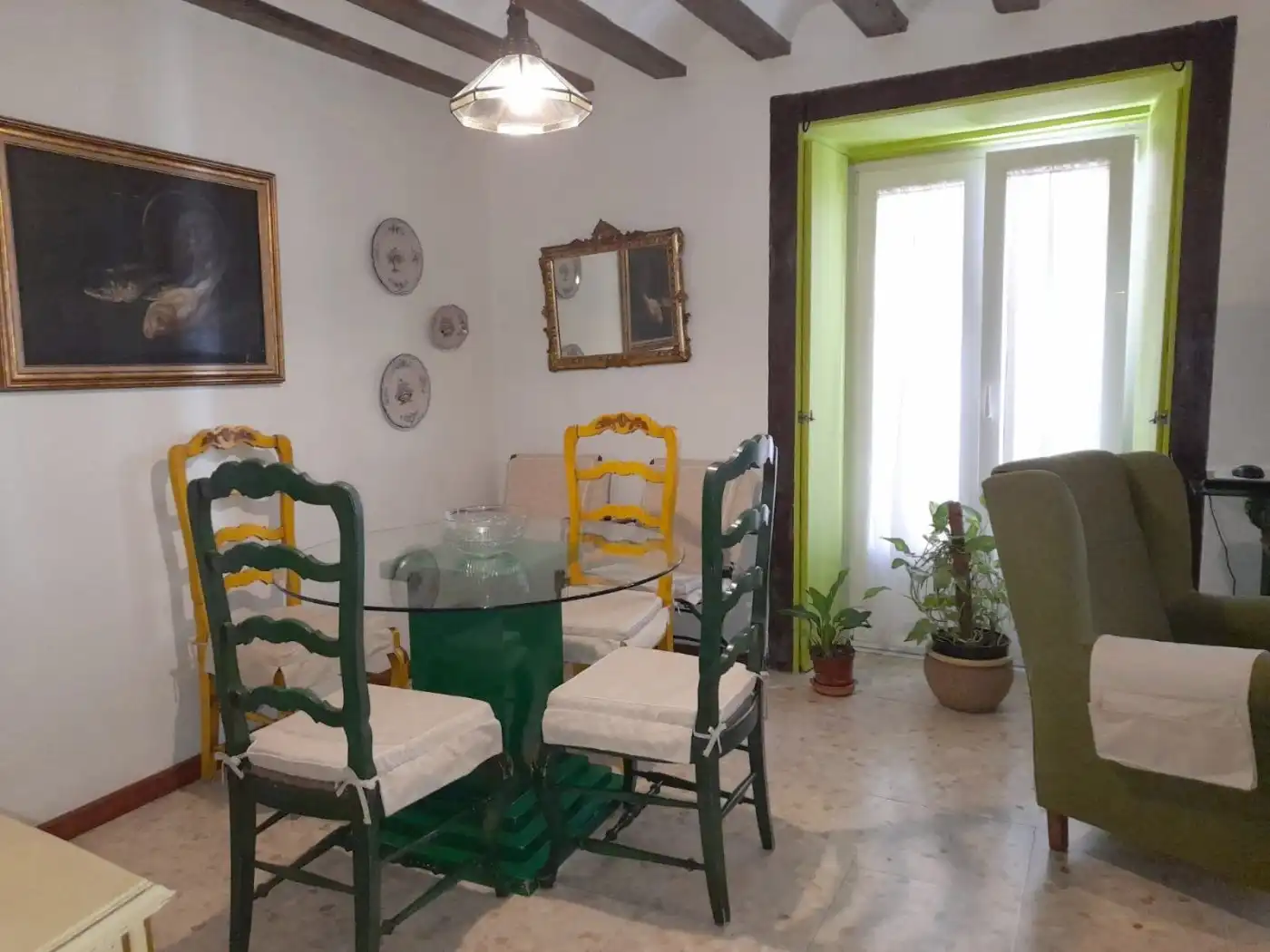 Dining room of Flat for rent in Cádiz  with Furnished and Balcony
