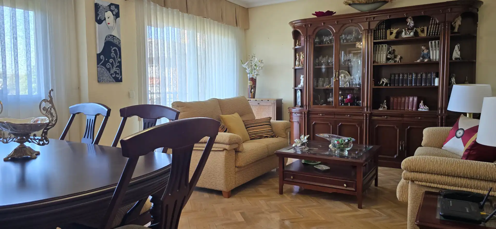 Living room of Flat for sale in Madrid  with Heating, Private garden and Terrace