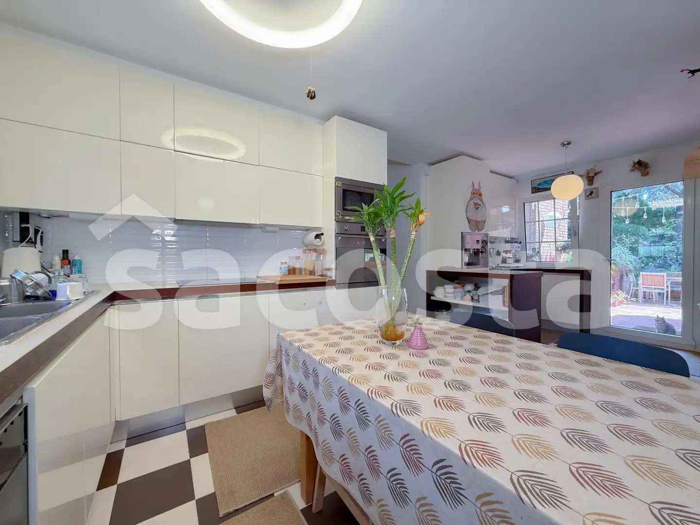 Cuina de Casa o xalet en venda en Lloret de Mar amb Calefacció, Jardí privat i Parquet