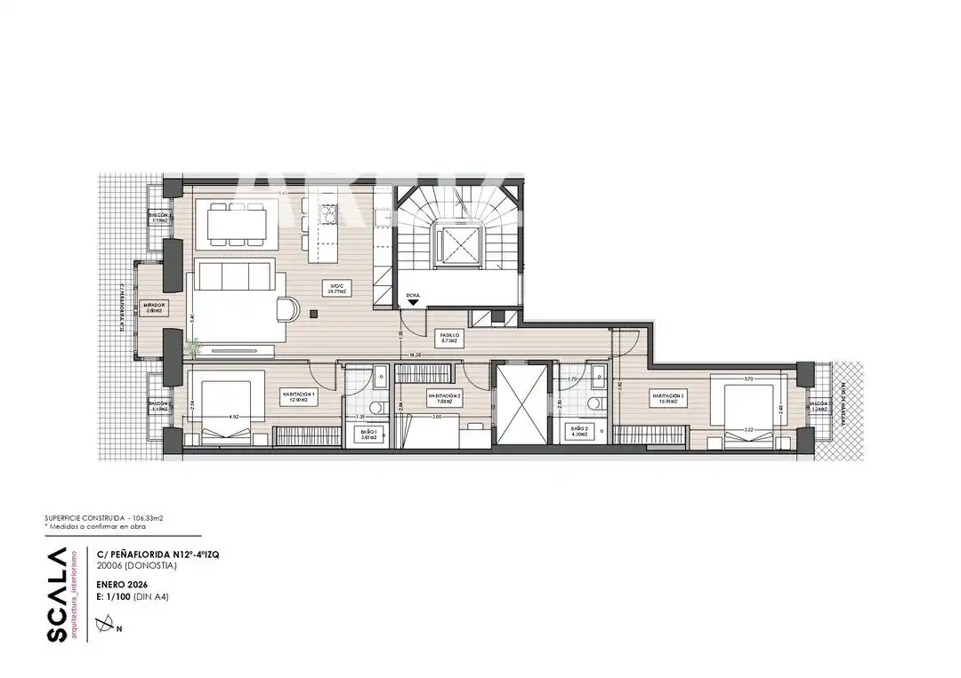 Piso en venta en Donostia - San Sebastián  con Calefacción y Balcón