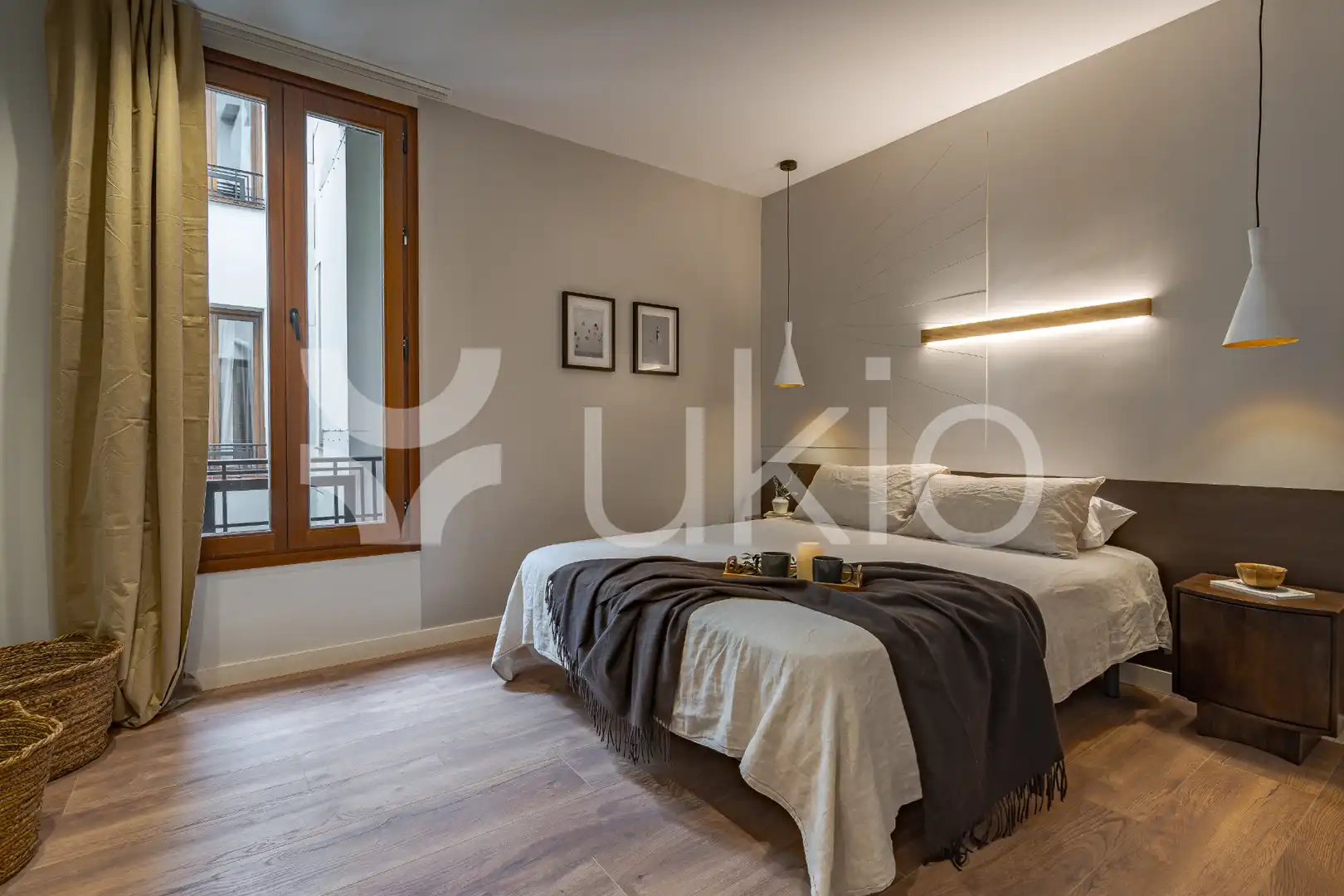 Habitación de Apartamento de alquiler en Madrid con Aire acondicionado, Calefacción y Amueblado