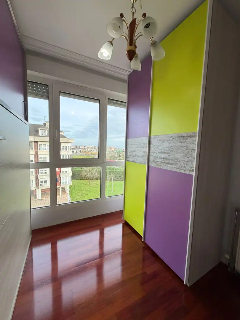 Schlafzimmer von Wohnung zum Verkauf in Santander mit Parkett und Terrasse