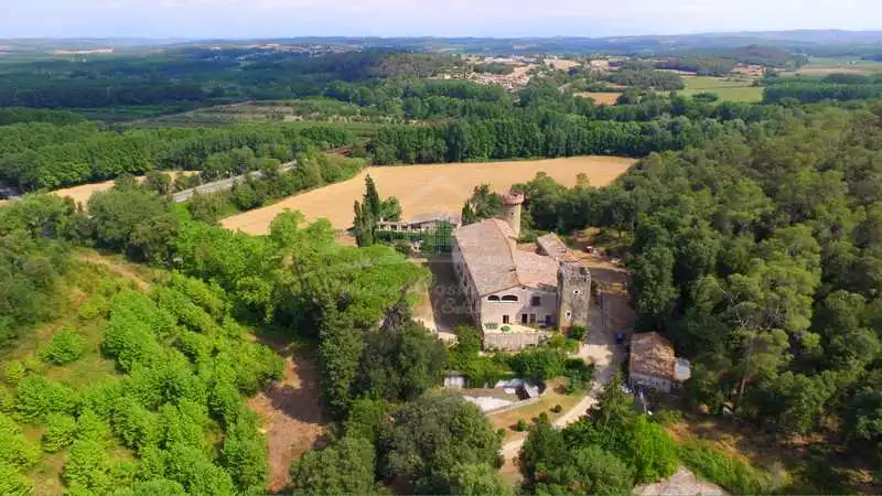 Exterior view of Country homes for sale in Flaçà  with Air Conditioner, Heating and Private garden