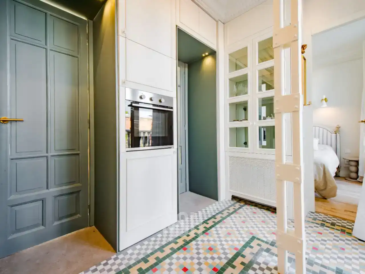 Kitchen of Flat for sale in  Madrid Capital  with Air Conditioner and Terrace