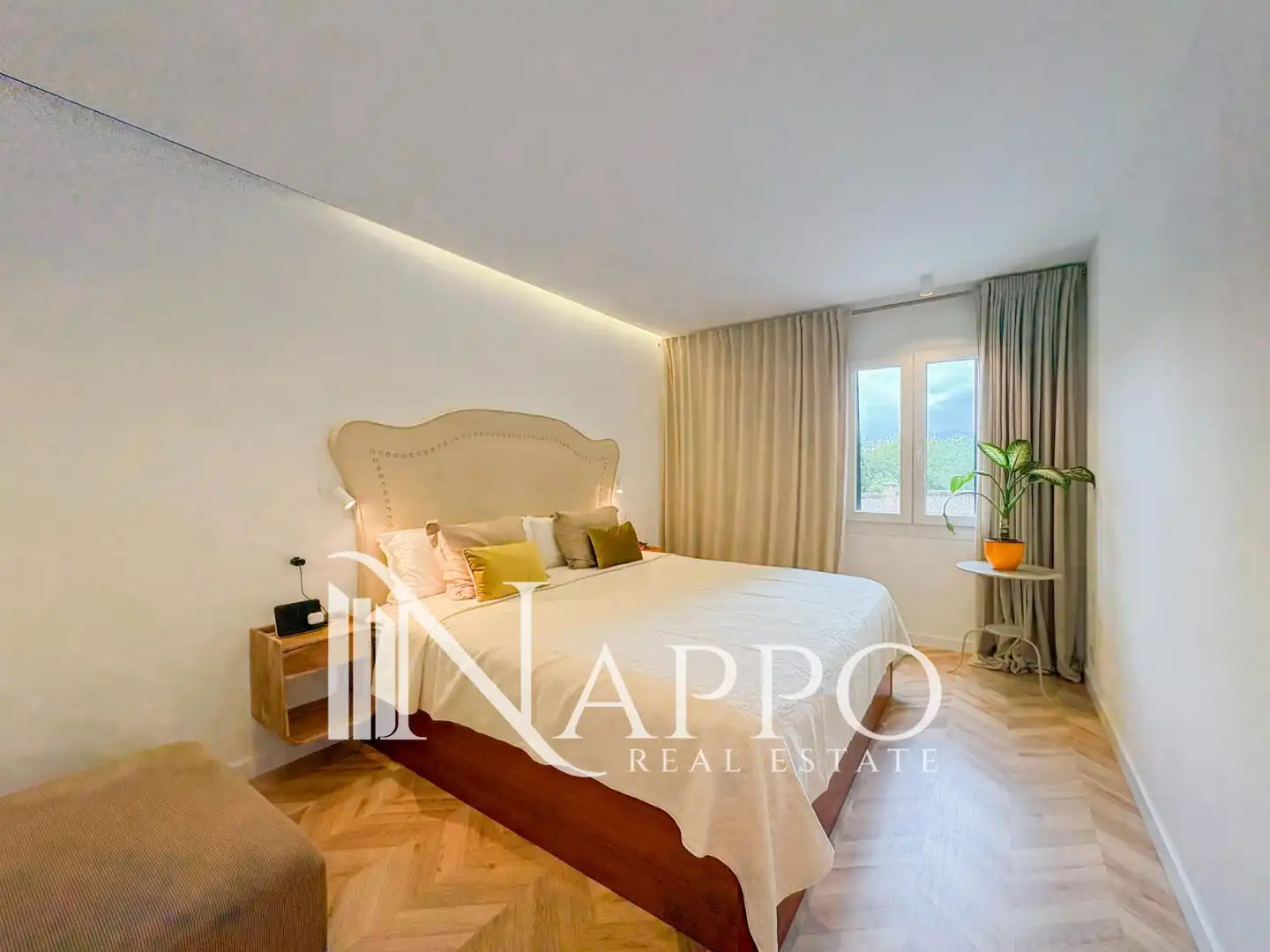 Bedroom of Flat for rent in  Palma de Mallorca  with Air Conditioner, Heating and Terrace