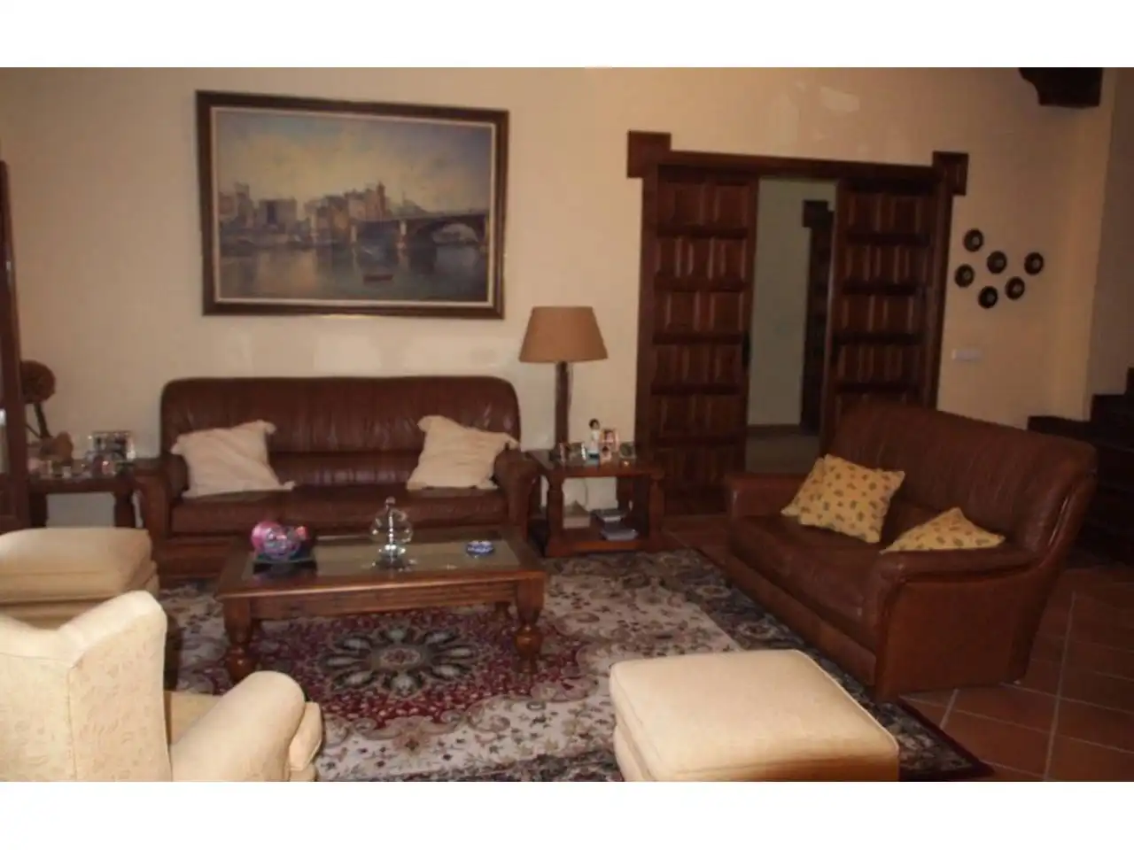 Wohnzimmer von Country house zum Verkauf in Santiponce mit Privatgarten, Terrasse und Schwimmbad