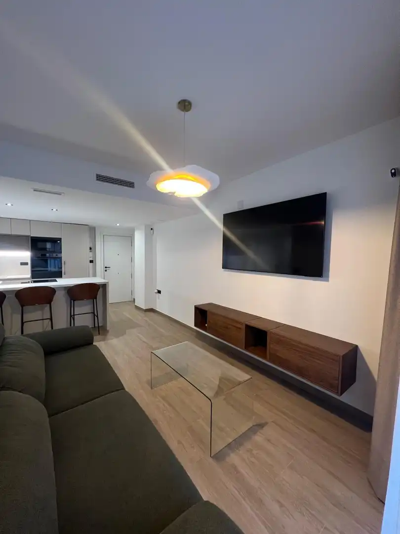 Sala de estar de Piso en venta en Murcia con Aire acondicionado, Terraza y Amueblado