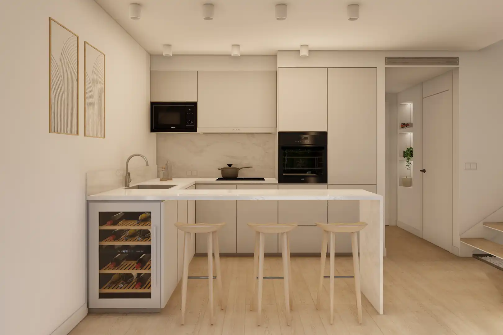 Cocina de Casa adosada en venta en El Vendrell con Calefacción, Jardín privado y Piscina